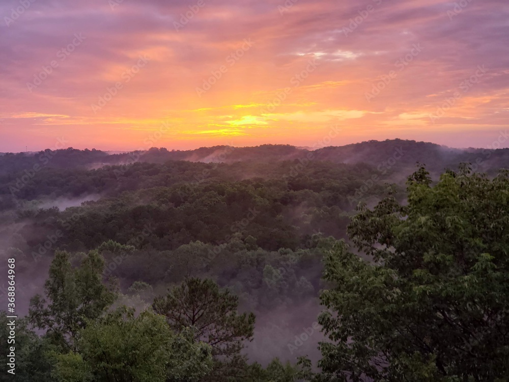 Fototapeta premium sunset mist