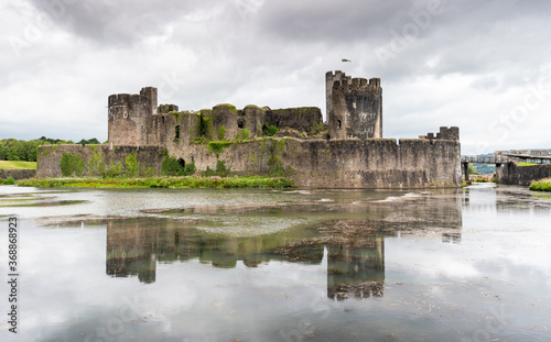 Caerphilly Castle Closer View