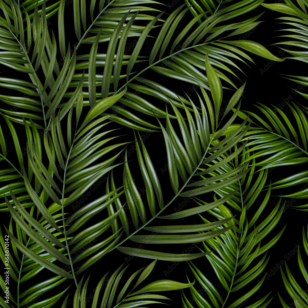 Beautiful digital seamless pattern with tropical leaves. Beautiful digital seamless pattern with tropical leaves.
