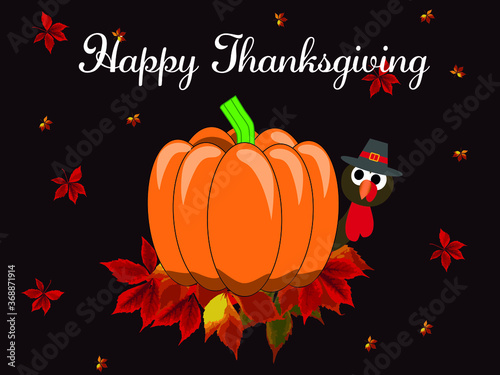 Thanksgiving greeting card.