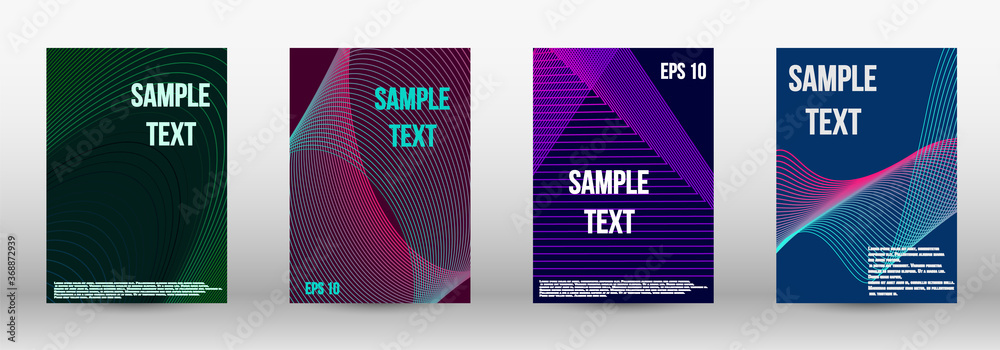 Geometric template with lines Geometric template with lines