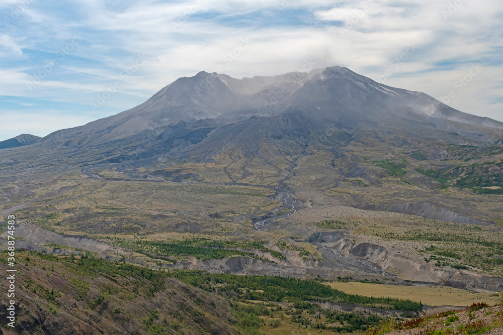 Mt St Helens in morning Haze Mt St Helens in morning Haze