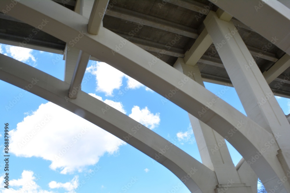 Fototapeta premium bridge over blue sky