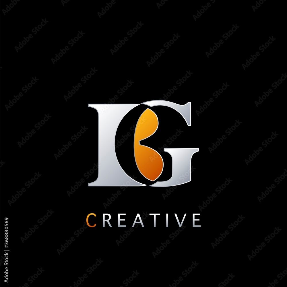 Modern Abstract Techno Letter B, G, BG Logo Vector Design Concept Negative Space Initial Letter Alphabet for business identity Modern Abstract Techno Letter B, G, BG Logo Vector Design Concept Negative Space Initial Letter Alphabet for business identity