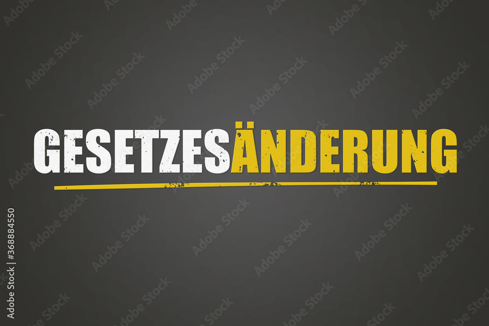 Obraz premium Gesetzesänderung