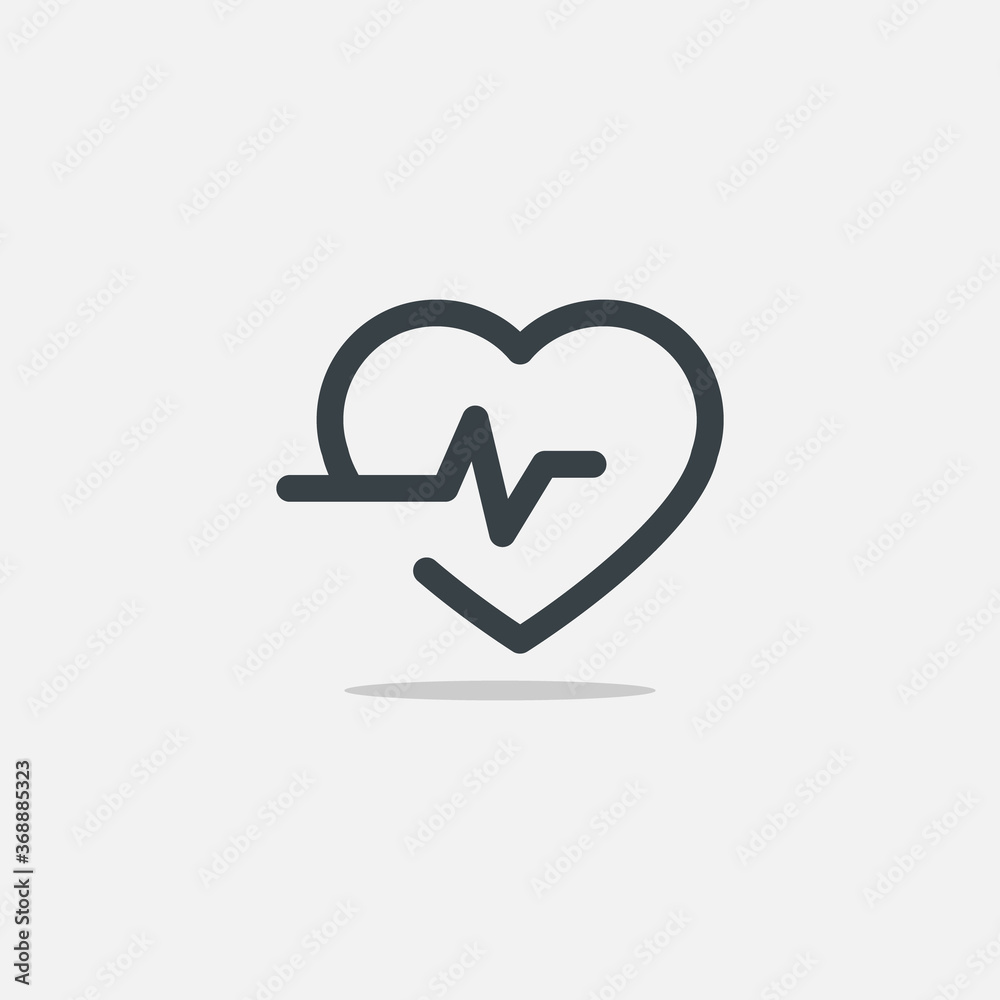 heartbeat Pulse Icon Design, Vector EPS10 heartbeat Pulse Icon Design, Vector EPS10
