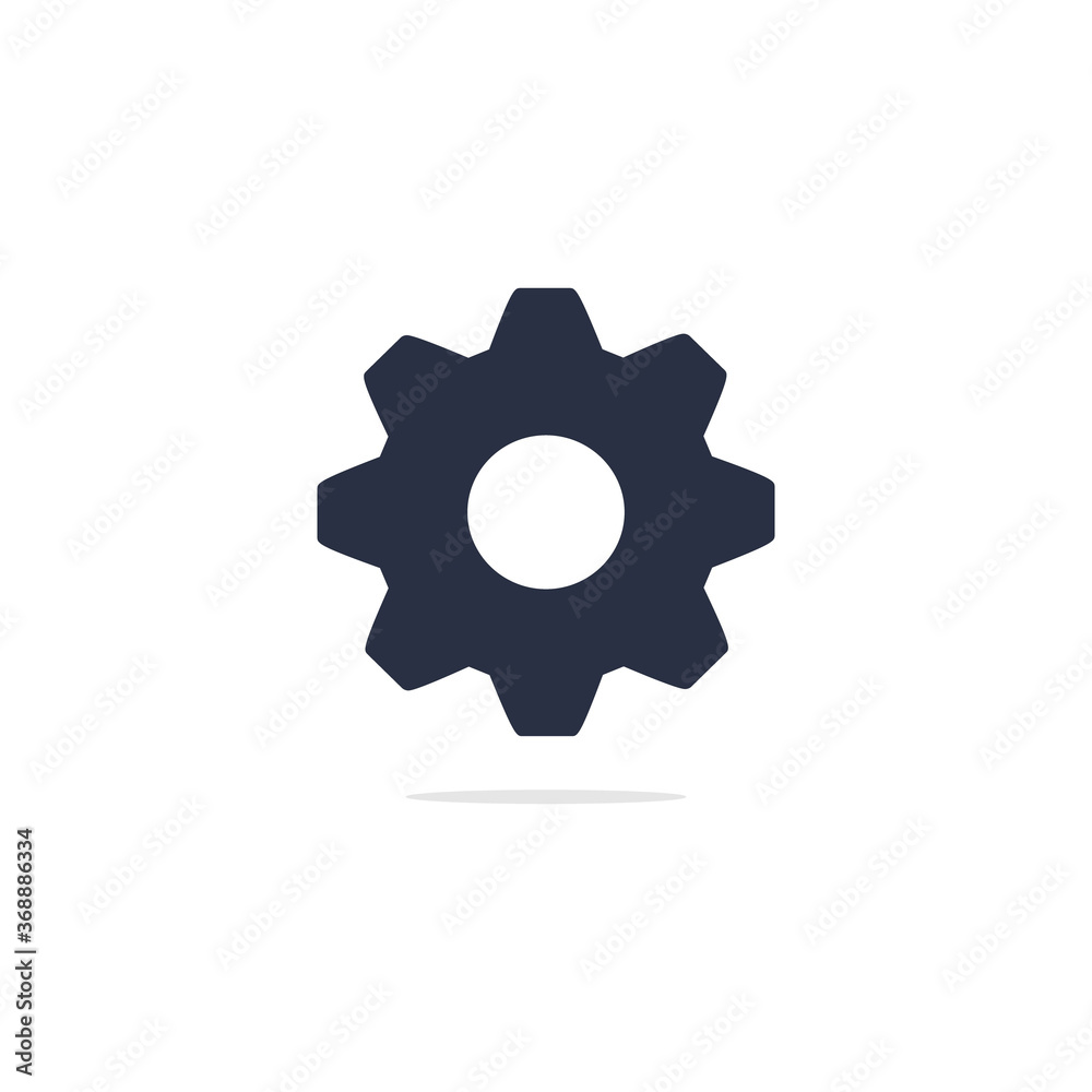 Cogwheel gear mechanism icon logo Cogwheel gear mechanism icon logo