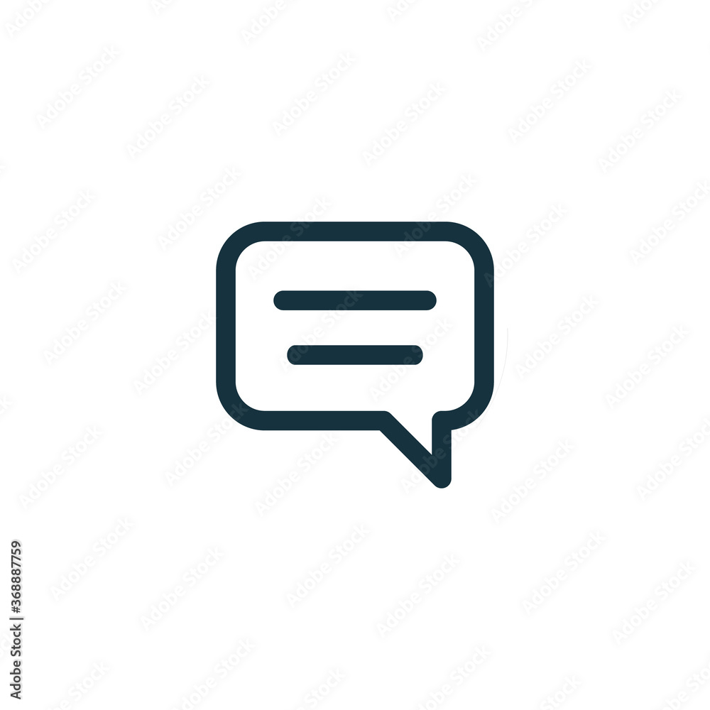 speech bubble line icon on white background speech bubble line icon on white background