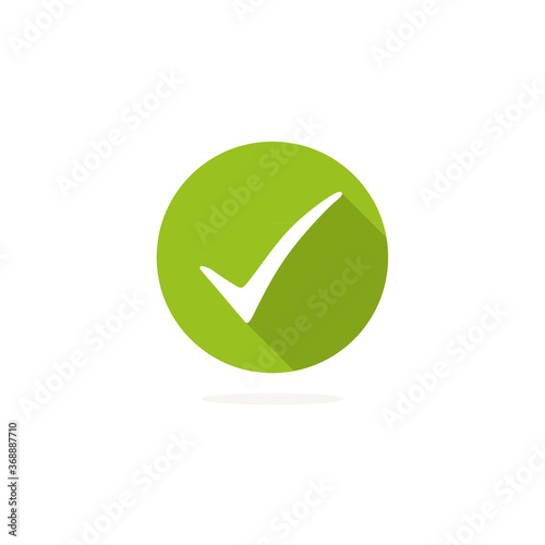 Green check mark icon isolated on white background Free Download Green check mark icon isolated on white background - GFXLoad