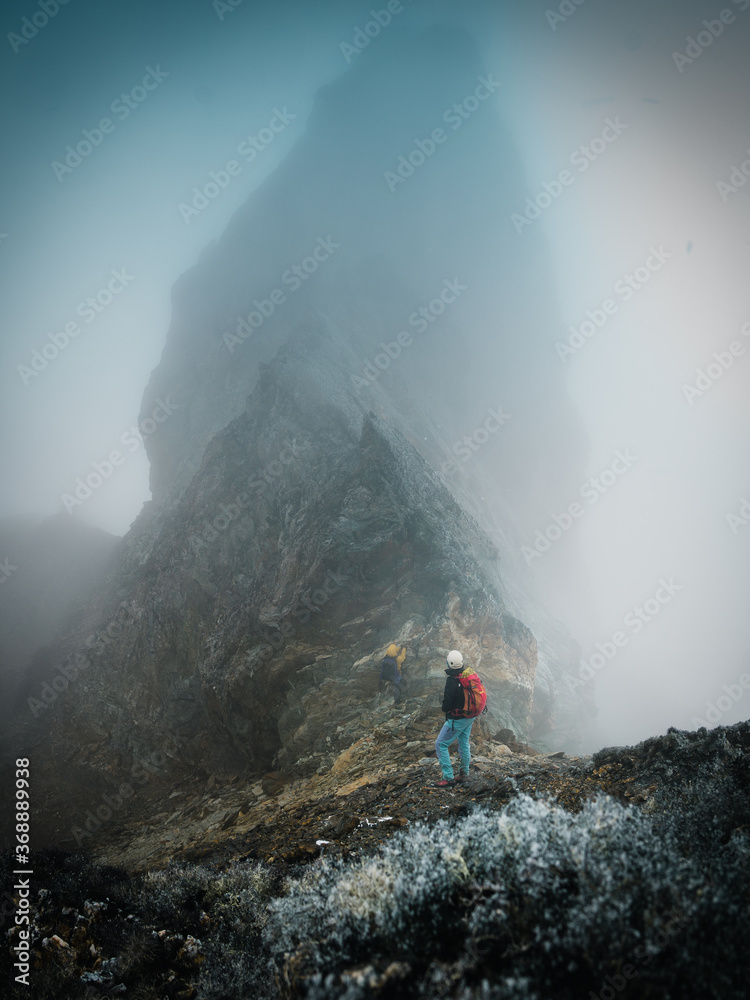 People on the ridge