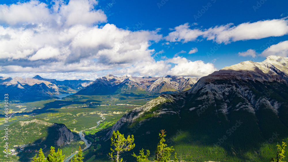 Epic Vast Mountain Valley Landscape