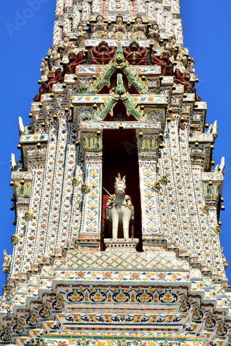 Wat Arun facade in Bangkok, Thailand photo