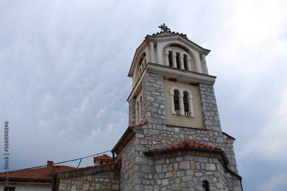 Lake Ohrid Monastery on a mountain