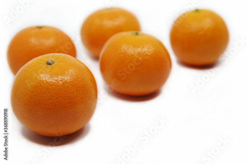 Tangerine or Mandarin. Mandarin isolated on white background. 