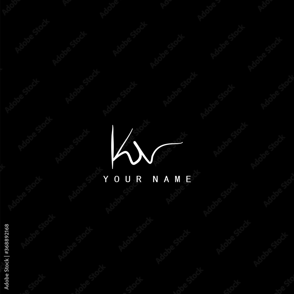 Initial Letter KG Logo - Handwritten Signature Style Logo - Minimal Vector  Logo for Initials in handwriting style Stock Vector Image & Art - Alamy