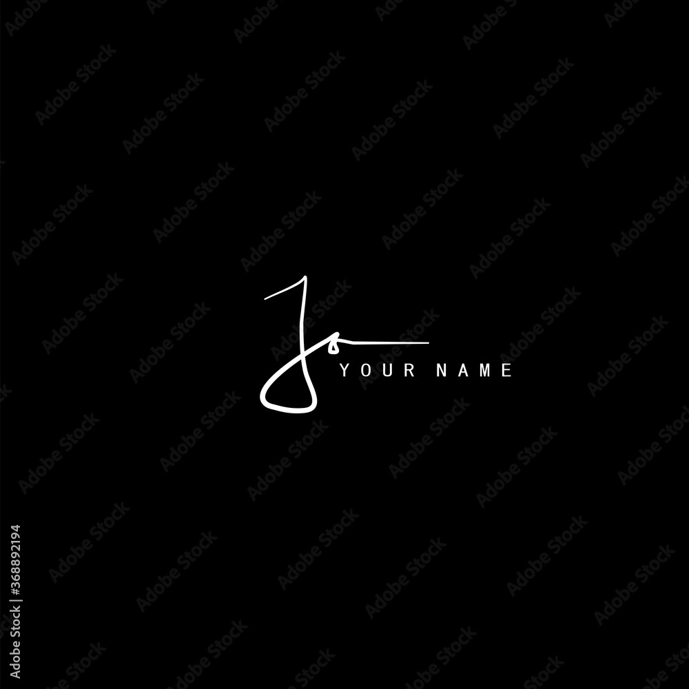 Signature Logo J and A, JA Initial letter. Handwriting calligraphic signature logo template design. Signature Logo J and A, JA Initial letter. Handwriting calligraphic signature logo template design.