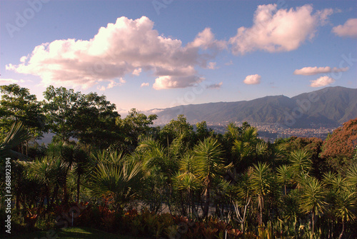 Paisaje montañoso de Caracas, Venezuela