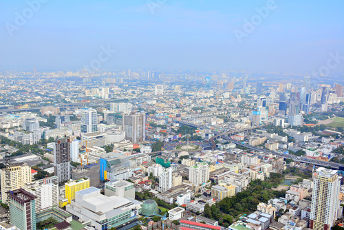 Overview of Bangkok City in Bangkok, Thailand © walterericsy