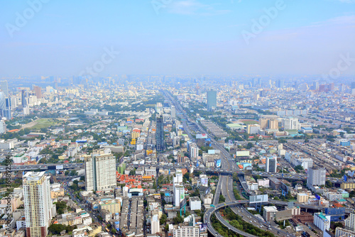 Overview of Bangkok City in Bangkok, Thailand © walterericsy