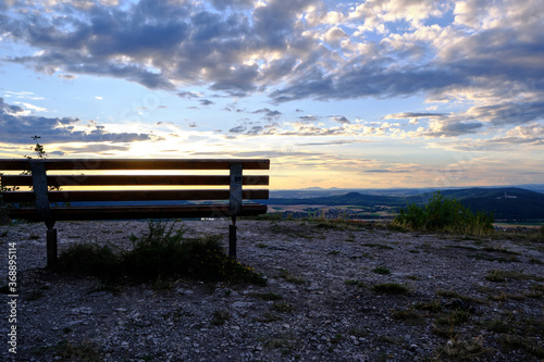 bench at sunset © sudeepmoharana