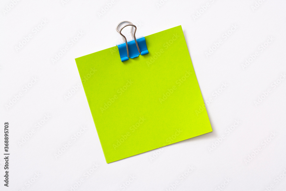note paper and clip isolated on white background
note paper and clip isolated on white background