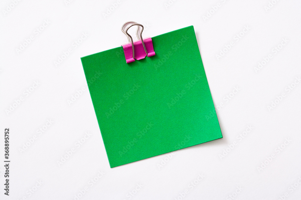 note paper and clip isolated on white background
note paper and clip isolated on white background