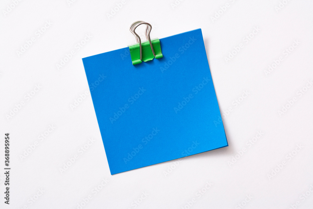 note paper and clip isolated on white background
note paper and clip isolated on white background