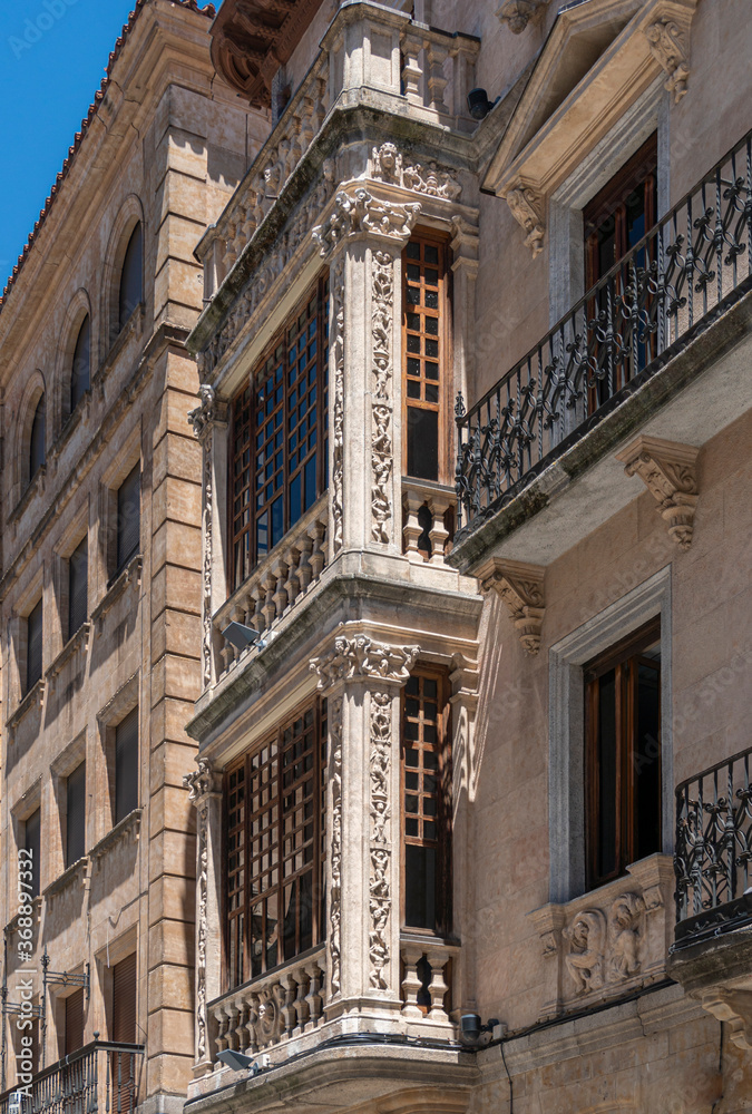 Building Facade in Salamanca, Spain