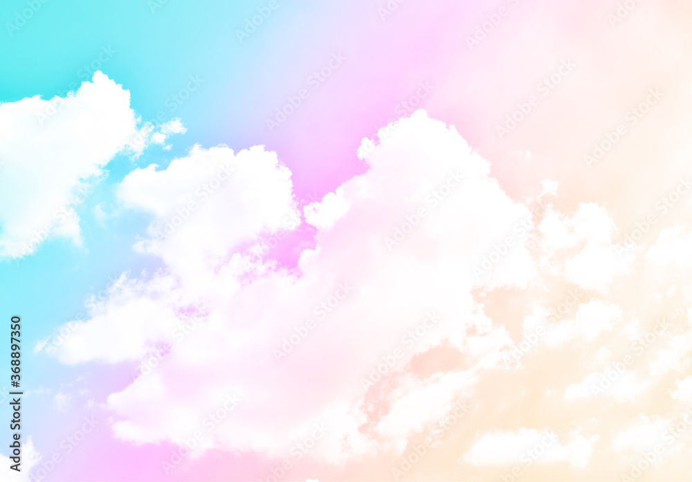 Cloud and sky with a pastel colored background and wallpaper, abstract sky background in sweet color. Cloud and sky with a pastel colored background and wallpaper, abstract sky background in sweet color.