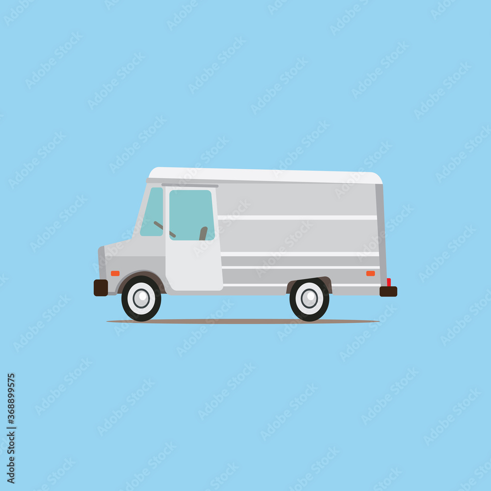 Delivery car vector flat icon. car icon eps10