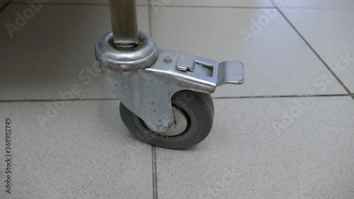 small wheel about the kitchen cart