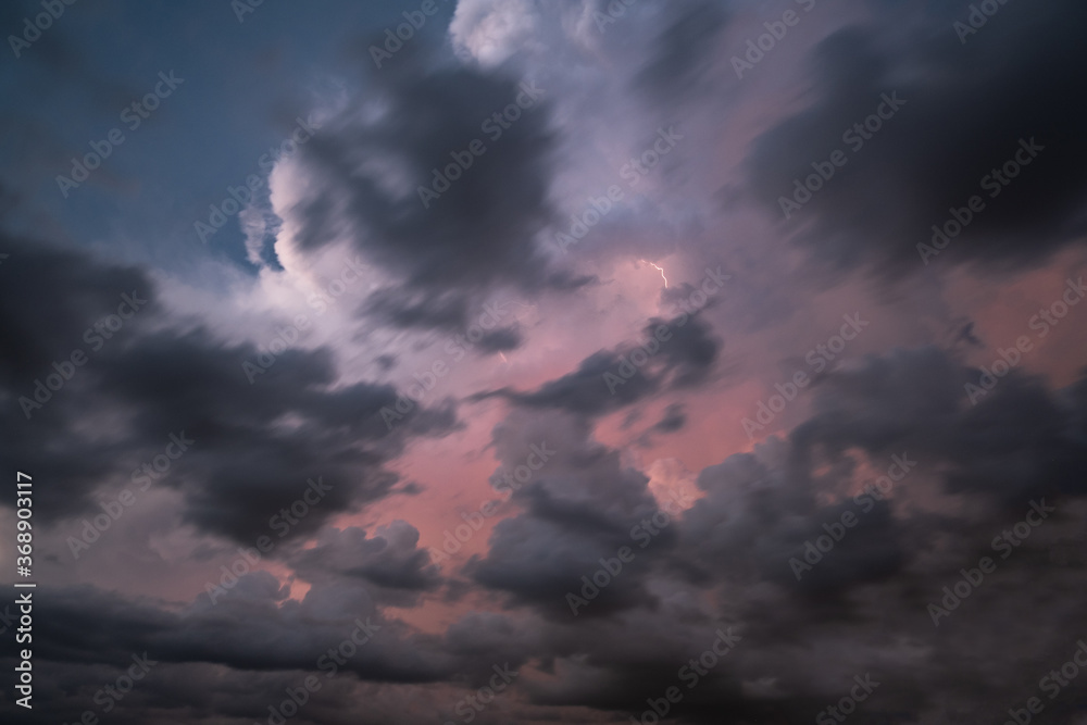 Pink Lightning Storm