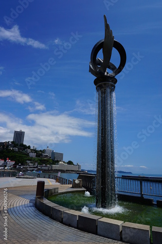 熱海のムーンテラスにある噴水
