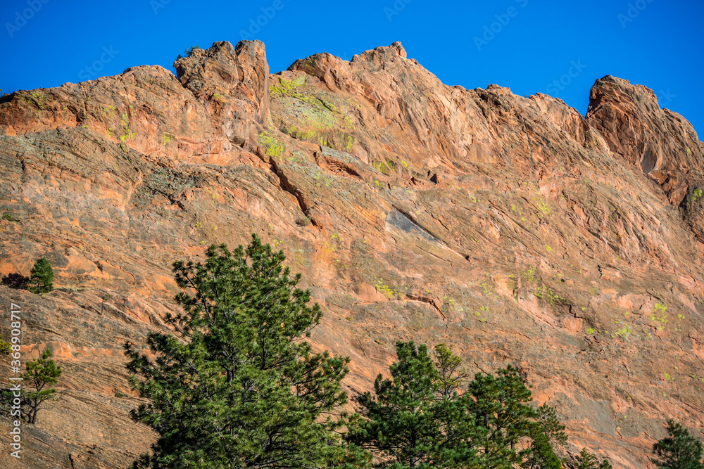 Fototapeta premium Rocky landscape scenery of Colorado Springs, Colorado