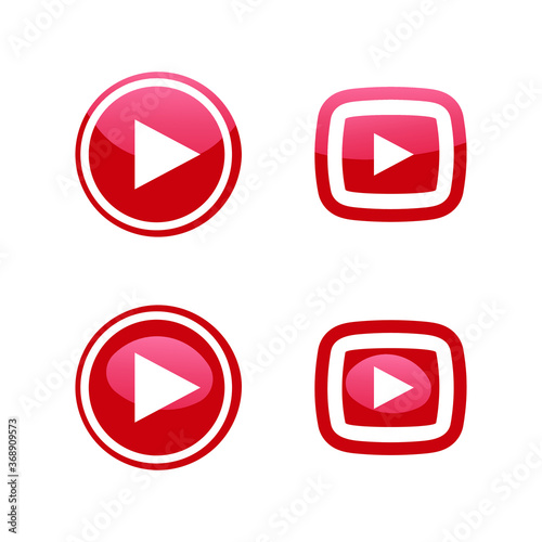 Play media logo set. Abstract media icon set Free Download Play media logo set. Abstract media icon set - GFXLoad
