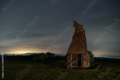 Starnge cabin in Peña del Aire photo