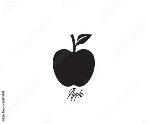 apple simple vector icon logo design illustration