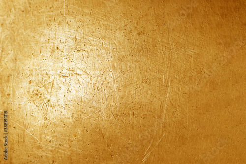 Gold grunge metal texture background