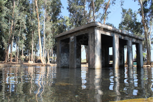 Ein Jezreel is an underground replica spring that springs at the foot of the biblical city of Jezreel, near Gilboa. The spring is called in Arabic an immortal eye which means the dead spring