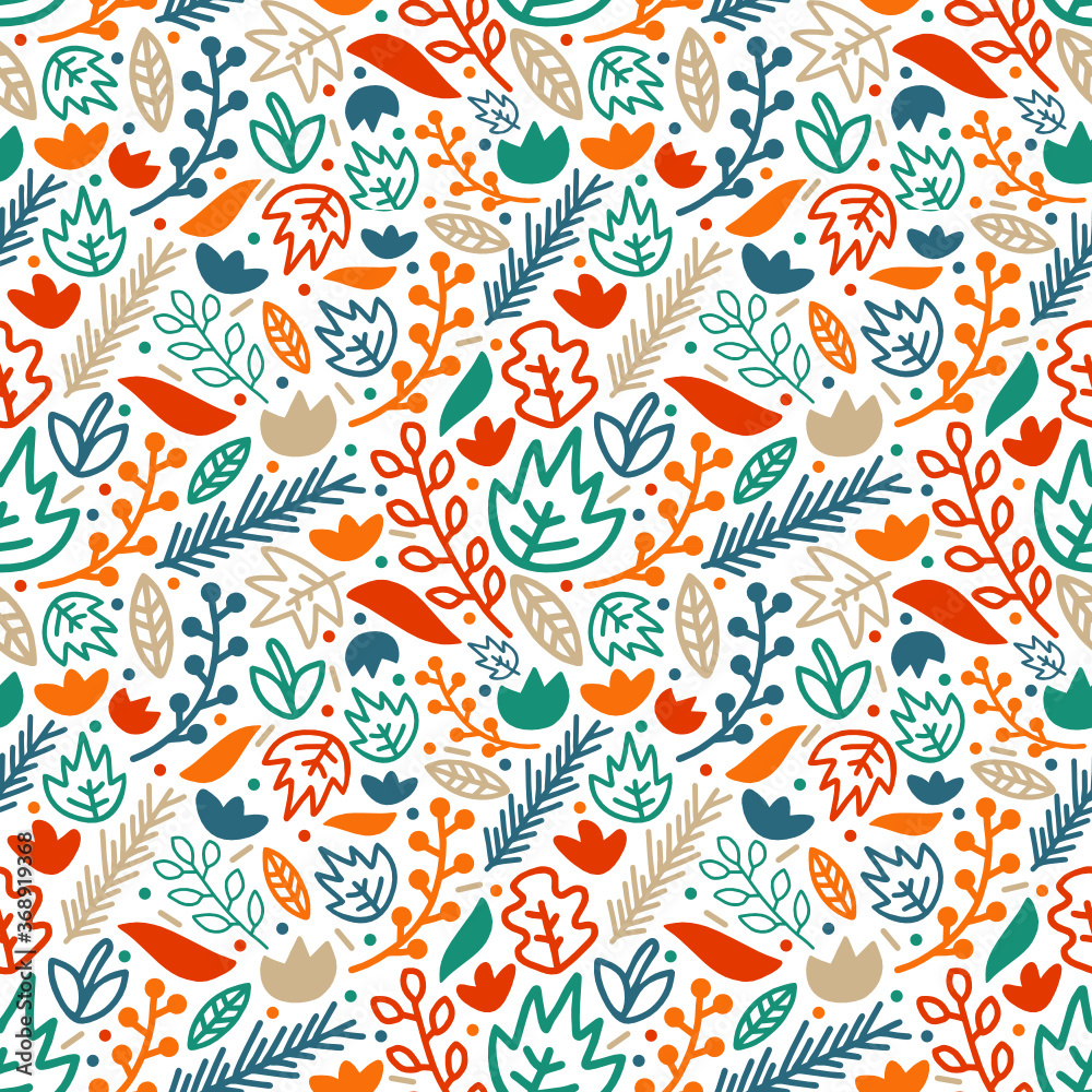 botanical leaves seamless pattern background botanical leaves seamless pattern background