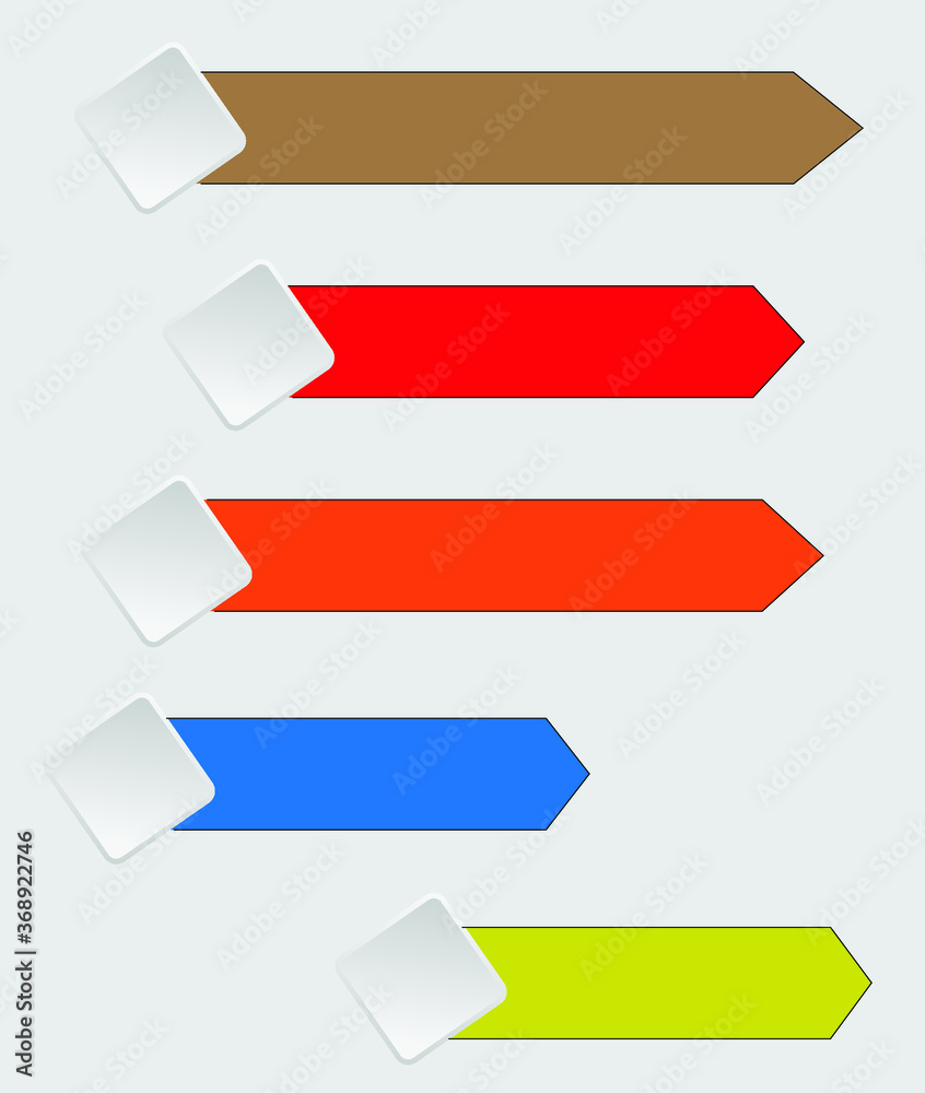 simple infography 5 parts vector format simple infography 5 parts vector format