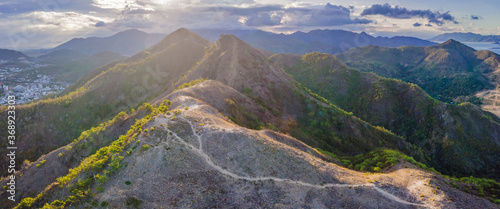 Beautiful mountains at sunset  Vietnam  Nha Trang