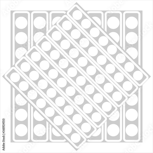 Abstract geometric pattern vector illustration on gray background