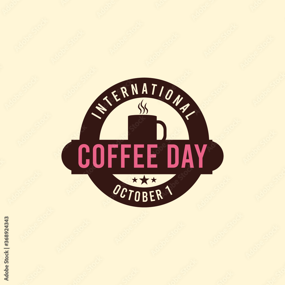 international coffee day vector template. Design for banner or print. international coffee day vector template. Design for banner or print.