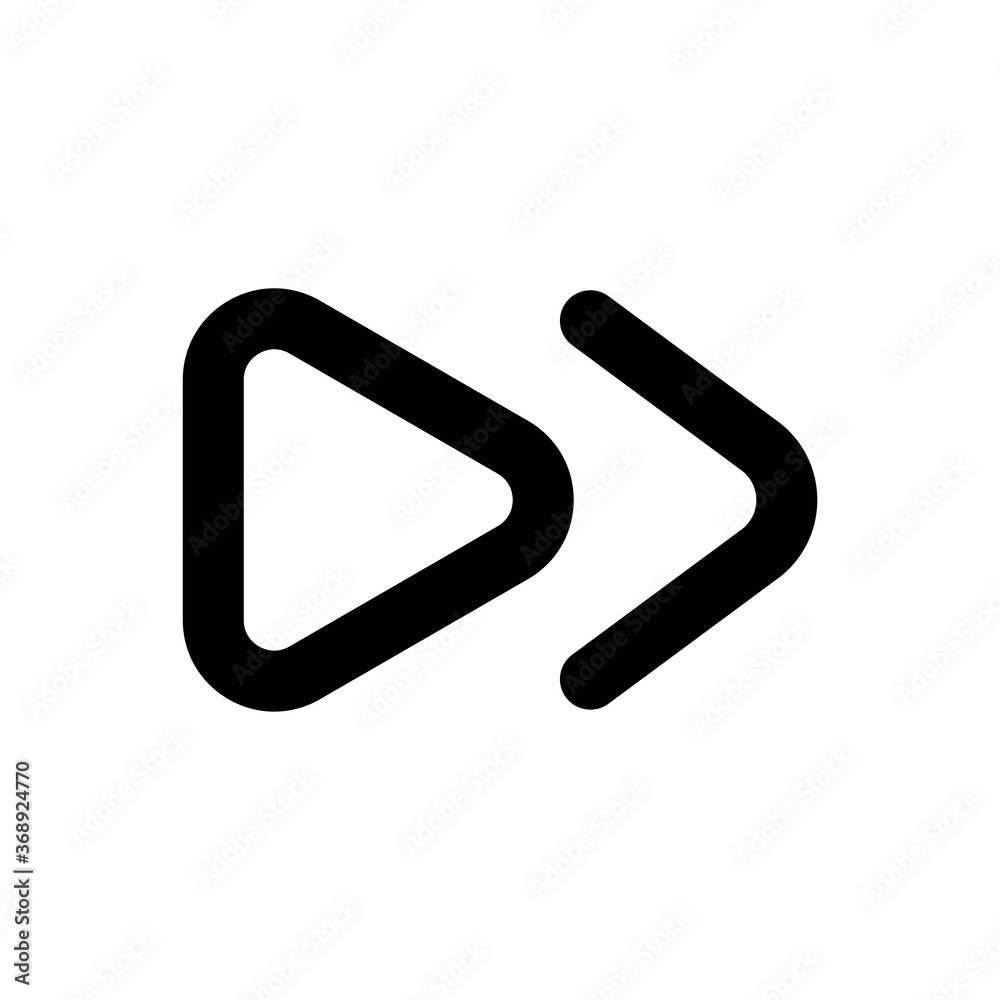 Obraz premium Next Line Icon - Vector Illustration