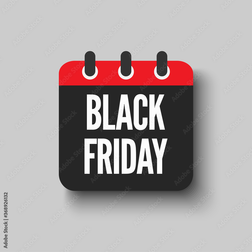 Black friday - vector icon calendar day, sale Black friday - vector icon calendar day, sale