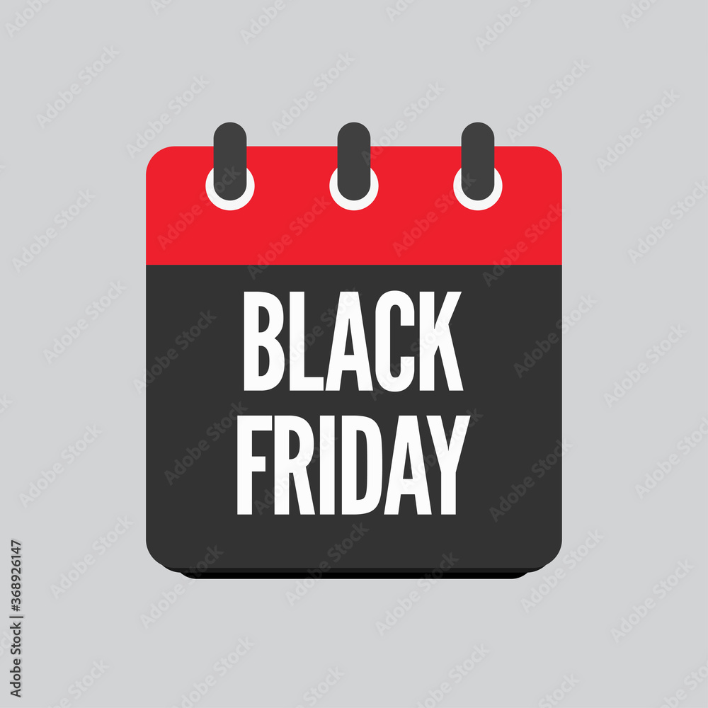 Black friday - vector icon calendar day, sale Black friday - vector icon calendar day, sale