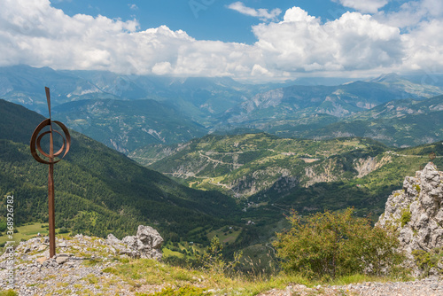 paysage de montagne à valberg