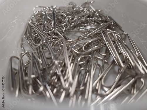 pile of metal clips