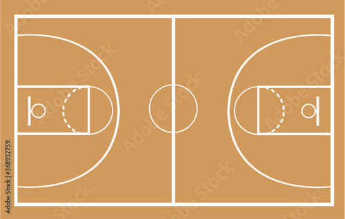 basketball court vector illustration